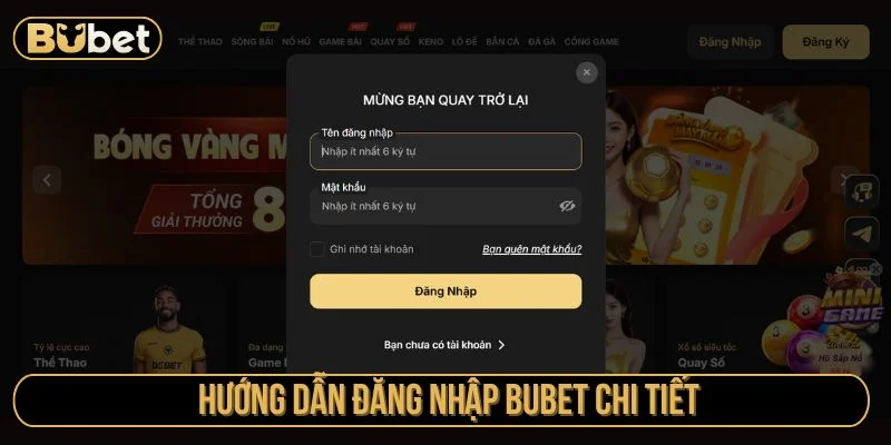Cách đăng nhập tài khoản rất đơn giản