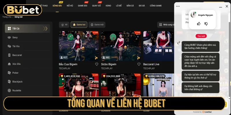 Liên hệ là phương thức kết nối người chơi nhanh nhất