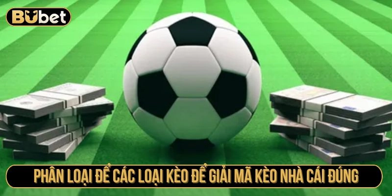 Phân loại để các loại kèo để giải mã kèo nhà cái đúng